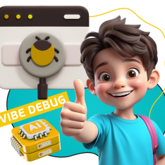 Тестирование & Vibe Debug. Охотники за багами - КИБЕРшкола программирования для детей, компьютерные курсы для школьников, начинающих и подростков - KIBERone г. Боровичи