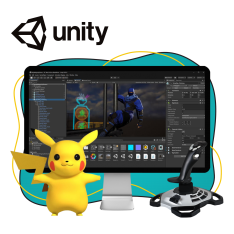 Мир игр на Unity 2D на популярном движке + AI-помощники - КИБЕРшкола программирования для детей, компьютерные курсы для школьников, начинающих и подростков - KIBERone г. Боровичи
