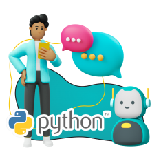 Умный чат-бот на Python - КИБЕРшкола программирования для детей, компьютерные курсы для школьников, начинающих и подростков - KIBERone г. Боровичи