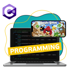Программирование на C#. Удивительный мир 2D-игр - КИБЕРшкола программирования для детей, компьютерные курсы для школьников, начинающих и подростков - KIBERone г. Боровичи
